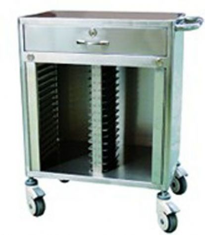 點擊查看詳細信息<br>標題：[B027]不銹鋼病歷夾車（40格） 閱讀次數(shù)：1121